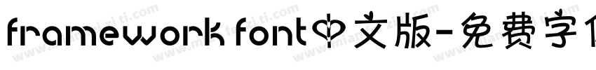 framework font中文版字体转换
